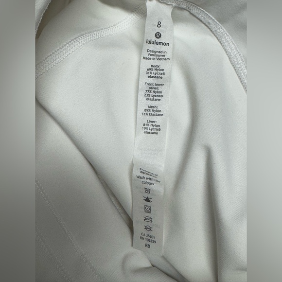 EUC Lululemon Train Times 7/8 Pant *25"
White (First Release) - Picture 8 of 8